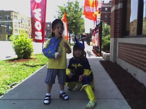 Unfocused Junior and Unfocused Girl, ready for anything.